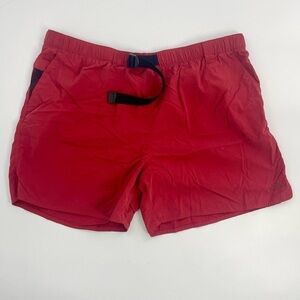 The North Face Men Nylon Shorts XXL Red Outdoor Athleisure Baggy